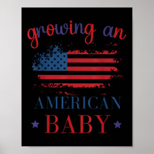 Grappig groeiende Amerikaanse baby zwangerschap 4 Poster