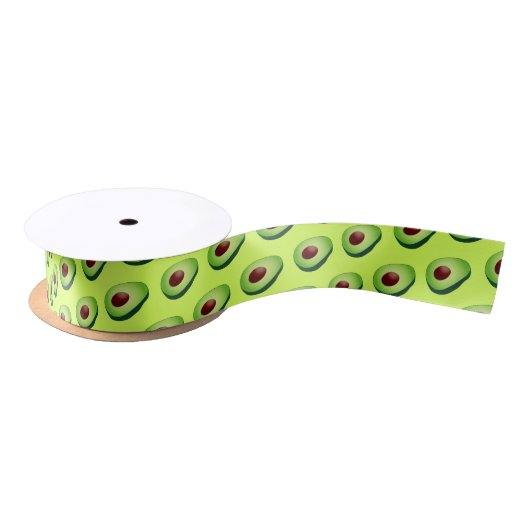 Grappig groen avocado-cadeau voor fruitbonnetje lint (Spoel)