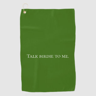 Grappig groen golfhanddoek