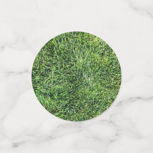 Grappig groen gras, echt fototextuurpatroon leuk confetti (Kleine voorkant)