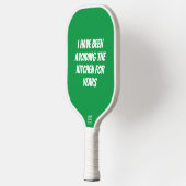 Grappig groen Niet in de keuken Pickleball Paddle (Links)