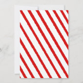 Grappig groen & rode elf verjaardagsfeestje kaart (Achterkant)