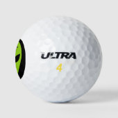 Grappig groene buitenaardse kop aangepaste golfbal golfballen (Logo)