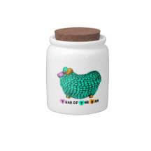 Grappig Groene Ram Chinees Jaar Zodiac Candy Jar