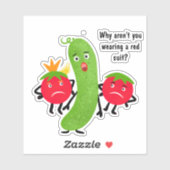 Grappig groente sticker (Vel)