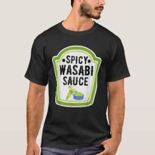 Grappig Groep Halloween Kostuum Wasabi Sauce Conce T-shirt