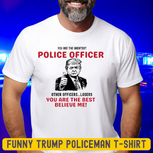 Grappig Grootste Politieagent Trump T-shirt