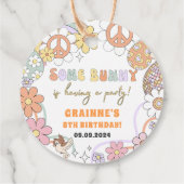 Grappig Groovy 1e Paasfeest Bedankjes Labels (Achterkant)