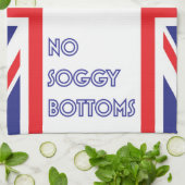 Grappig grote Britse bake van Soggy Bottoms Theedoek (Gevouwen)