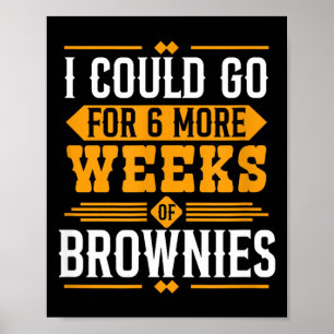 Grappig Groundhog Day Dessertontwerp - 6 Weken Mee Poster
