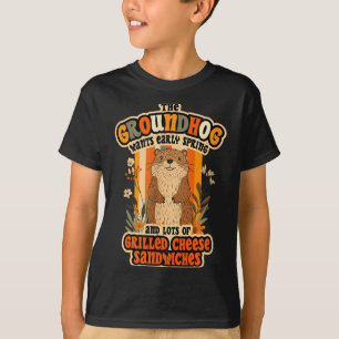 Grappig Groundhog Day-ontwerp - Vroeg voorjaar en T-shirt
