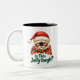 Grappig Grumpy Cat Christmas Mok Gift