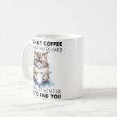 Grappig Grumpy Cat Quote Koffiemok (Voorkant links)