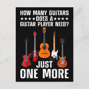 Grappig Guitar Player Art voor mannen gitarist Gu Informatiekaartje