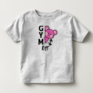 Grappig gym rat peuter shirt voor kinderen