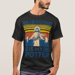 Grappig Gym Shirt Jezus is mijn schimmeluitje