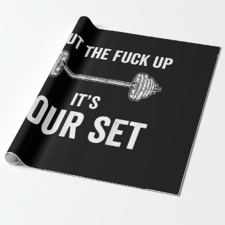 Grappig Gym-werkout van uw vaste offerte Cadeaupapier