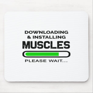Grappig Gym Workout T-shirt downloaden en installe Muismat