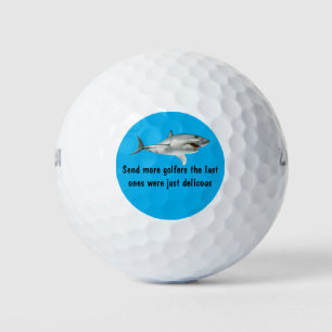 Grappig haai thema nieuwigheid golfballen