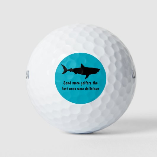 Grappig haaienontwerp golfballen (Voorkant)