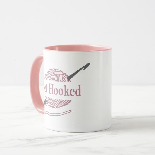 Grappig Haak Quote Haakmachine gezegde Mok (Voorkant links)