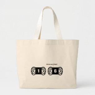 grappig haakbreigaren voor humor breien grote tote bag