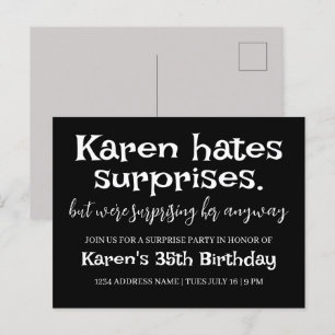 Grappig Haat Surprises Feest Modern Extra Details Briefkaart