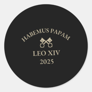Grappig Habemus Papam Paus Leo XIV 2025 Katholiek Ronde Sticker
