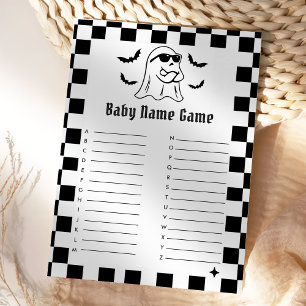 Grappig Halloween Baby naam spel Kaart