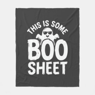 Grappig Halloween Boo Laken Spook Ontwerp_1 Fleece Deken