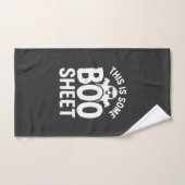 Grappig Halloween Boo Laken Spook Ontwerp_1 Handdoek (Handdoek)