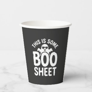 Grappig Halloween Boo Laken Spook Ontwerp_1 Papieren Bekers