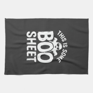 Grappig Halloween Boo Laken Spook Ontwerp_1 Theedoek