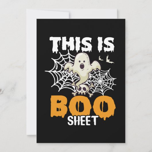 Grappig Halloween Boo Sheet Ghost Wenskaart Feestdagenkaart