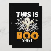 Grappig Halloween Boo Sheet Ghost Wenskaart Feestdagenkaart