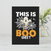 Grappig Halloween Boo Sheet Ghost Wenskaart Feestdagenkaart