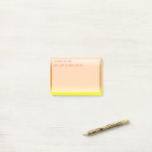 Grappig Halloween Custom Yellow Oranje Post it Not Post-it® Notes (Op bureau)