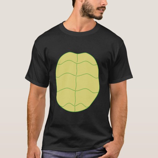 Grappig Halloween Dier Buik Schildpad Schelp Kostu T-shirt (Voorkant)