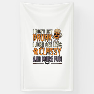 Grappig Halloween Drinken Minder Klasse Shirt Ontw Spandoek
