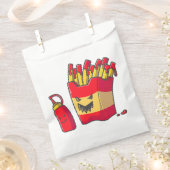 Grappig Halloween frietmonster Bedankzakje (Geknipt)