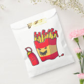 Grappig Halloween frietmonster Bedankzakje (Gezegeld)