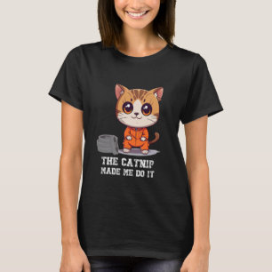 Grappig Halloween Gevangenis Kat Vader Kostuum Gev T-shirt