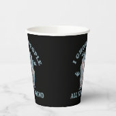 Grappig Halloween gezegde Papieren Bekers (Links)