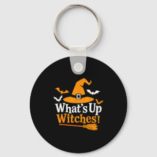 Grappig Halloween Hek Kostuum What's Up Heksen Sleutelhanger