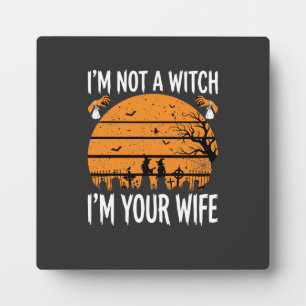 Grappig Halloween Heksen Vrouw Kerkhof Ontwerp Fotoplaat
