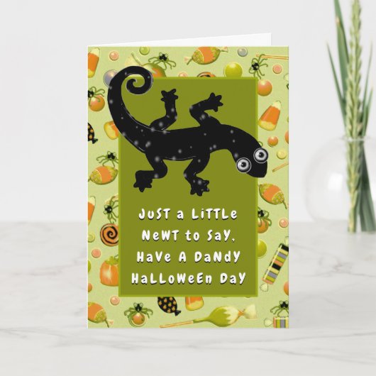 Grappig Halloween Kaart (Voorkant)