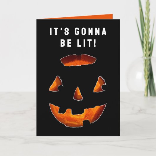 Grappig Halloween Kaart (Voorkant)