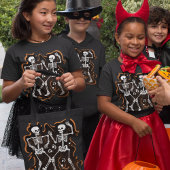 Grappig Halloween Kinder Dancing Skeleton T-shirt