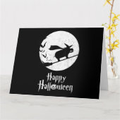 Grappig Halloween Kostuum Heks Nijlpaard Liefhebbe Kaart (Gele Bloem)