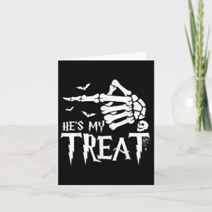 Grappig Halloween kostuum paar Skeleton Matching S Kaart